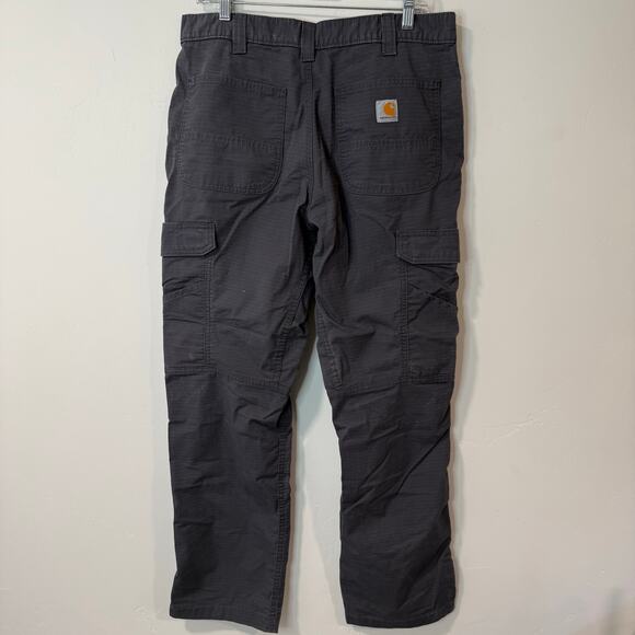 Carhartt Men's Force Relaxed Fit Ripstop Cargo Work Pant Grey 34 x 32 - Picture 4 of 10